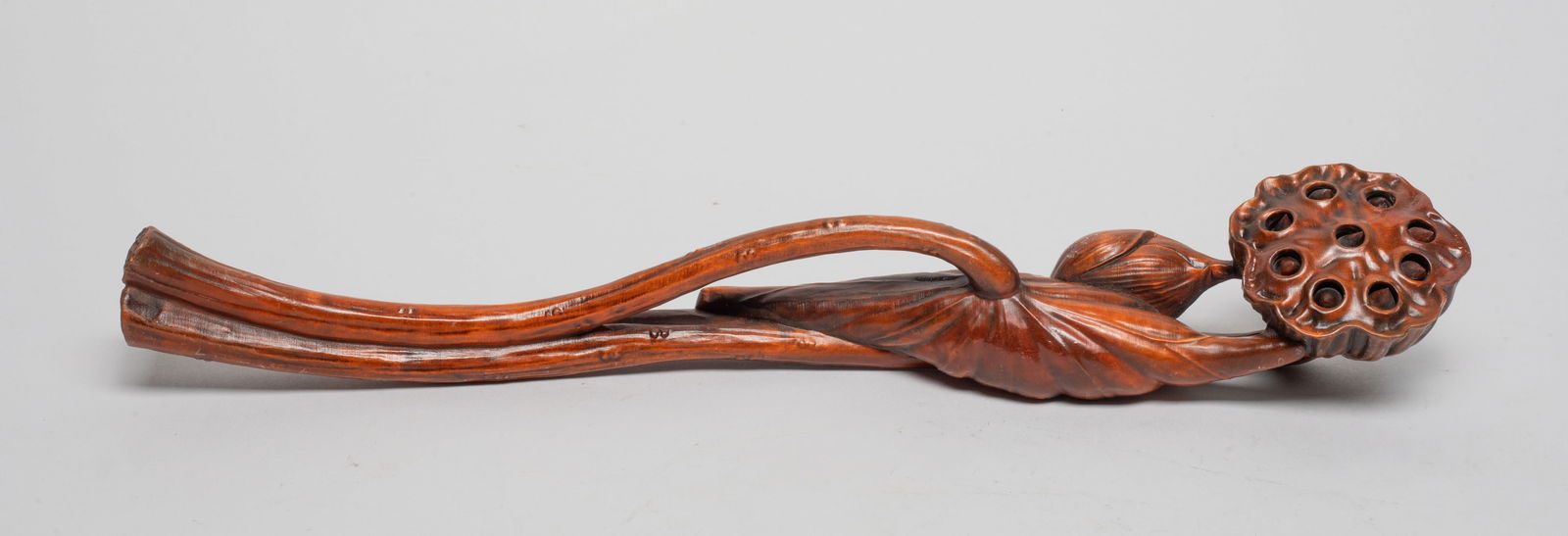 Chinese Export Boxwood Sculpture of Ruyi (1 of 10)