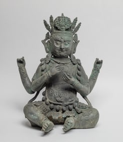 Estate Chinese/ Tibetan Bronze Buddha