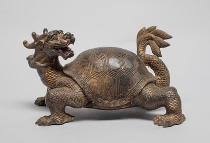 Estate Chinese Bronze Large Table Sculpture