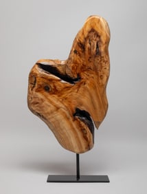 Large Mid-century Wood Sculpture