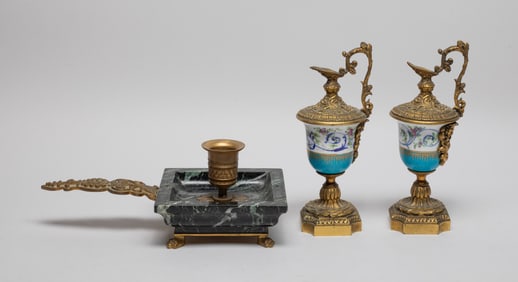 Set Antique France Porcelain, Marble Sets