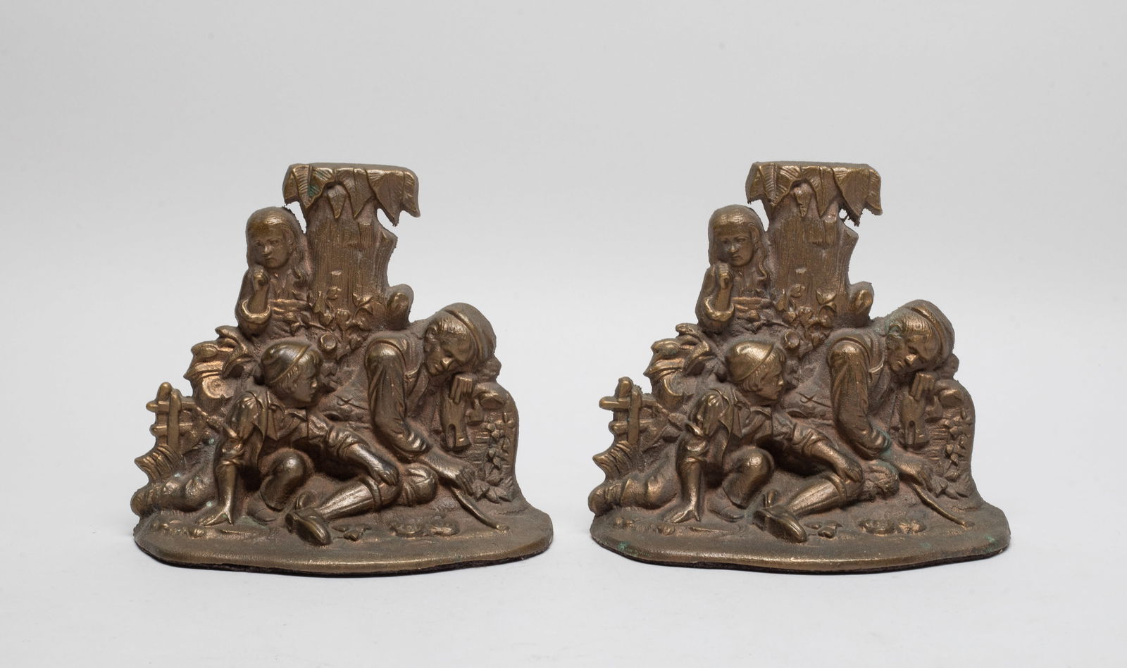 Early 20th Bronze Fairy Table Bookends (1 of 6)