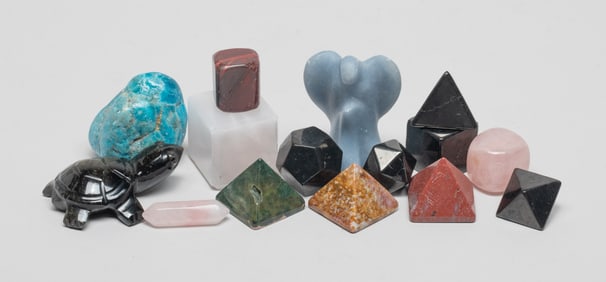 Collectible Large Set Gemstone Cut Pieces