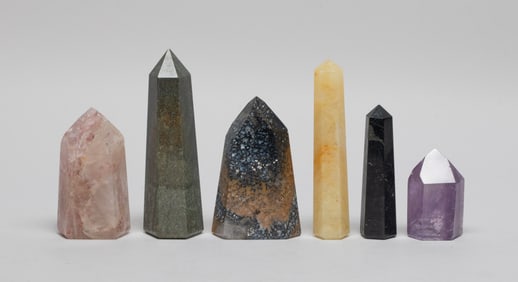 Estate Gemstone Obelisk Sets