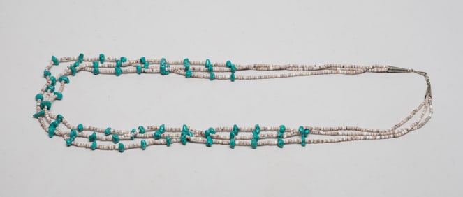 Estate Zuni Fetish Turquoise Necklace