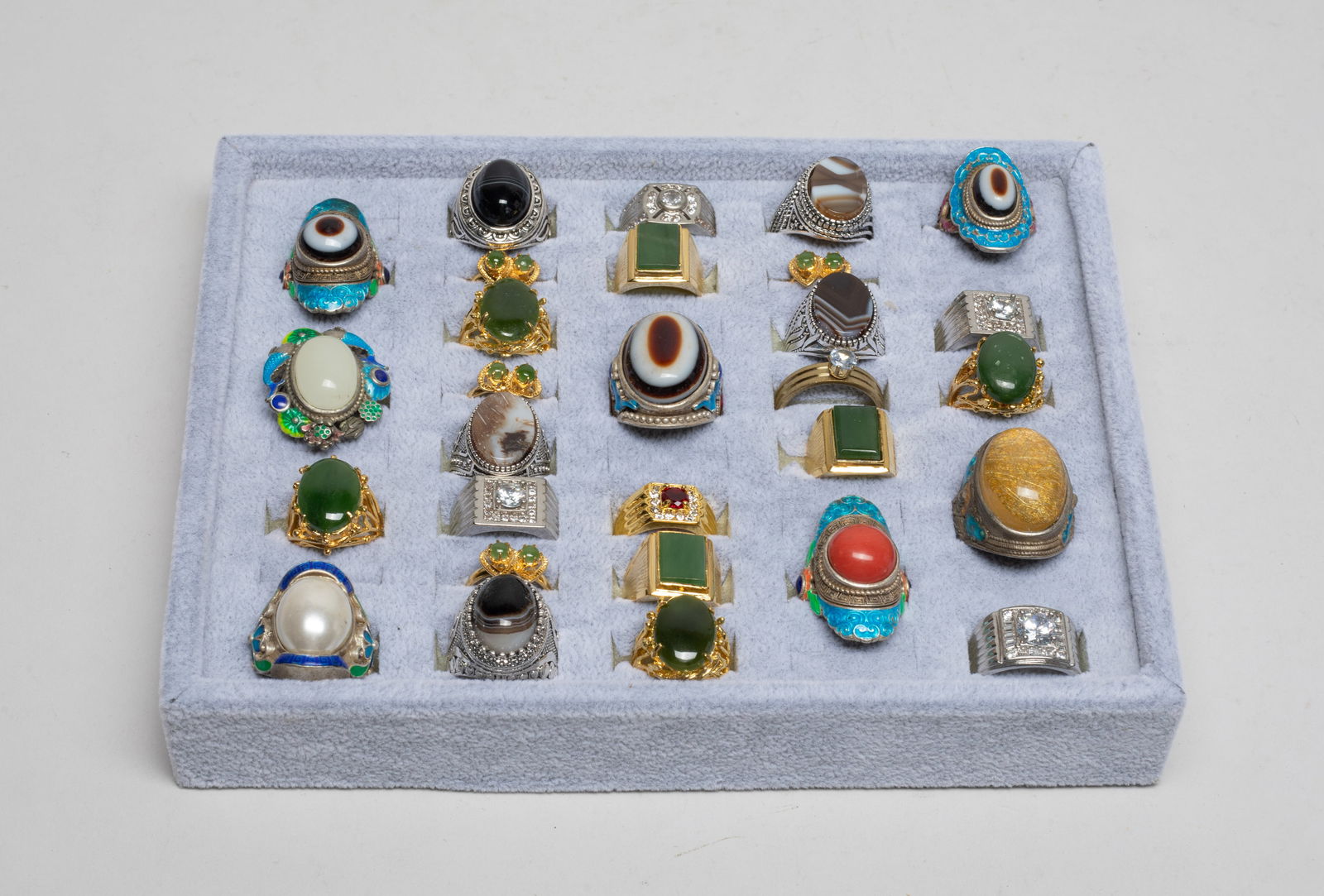 Estate Large Set Chinese Rings Collections (1 of 10)