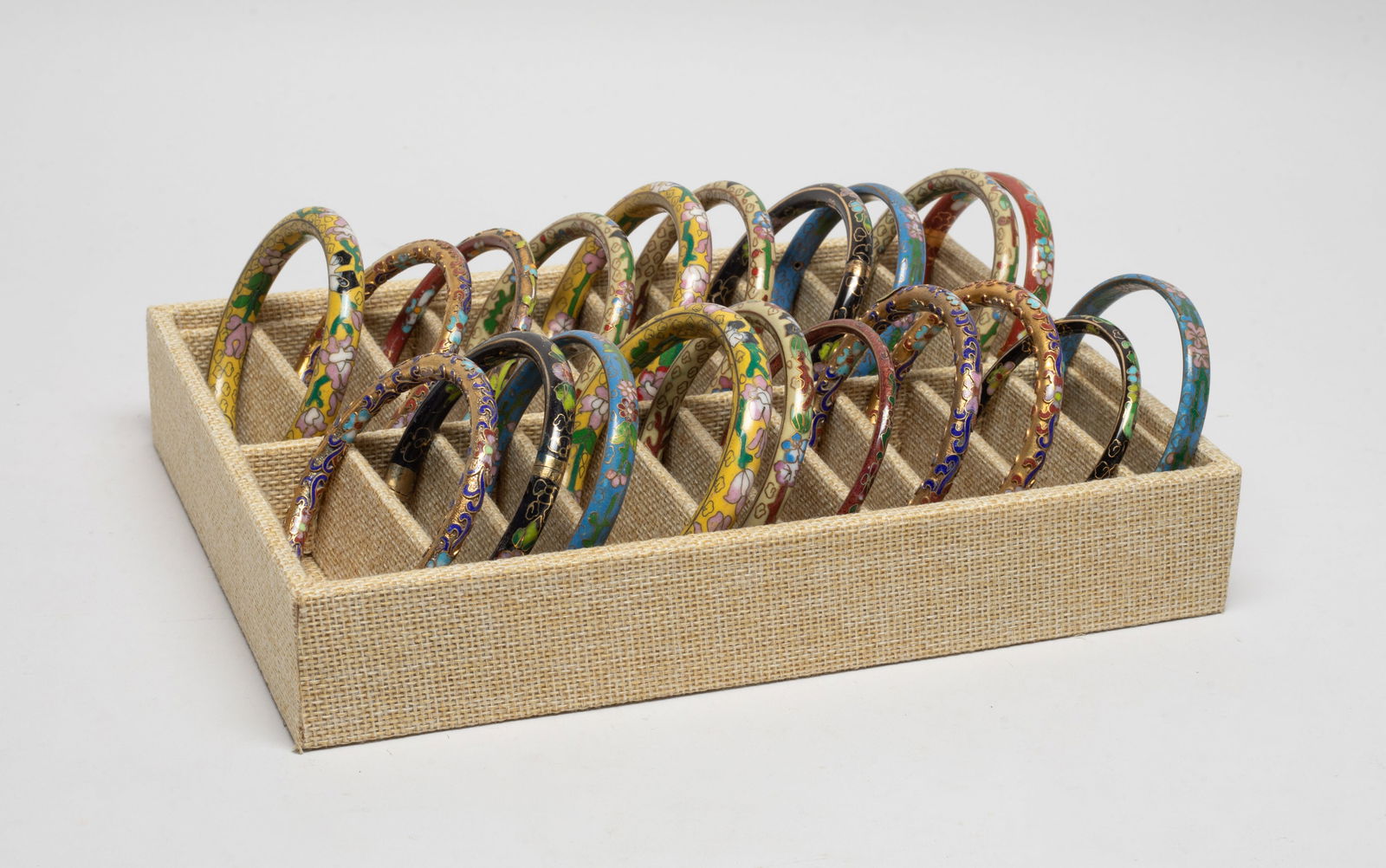 Large Set Chinese Cloisonne Bangles (1 of 11)