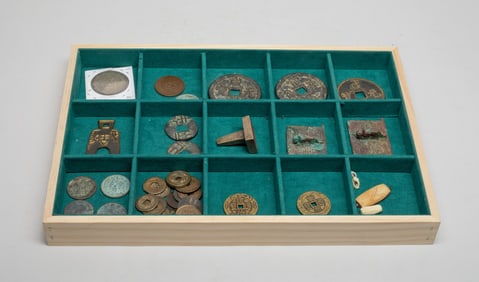 Estate Large Set Chinese Bronze Pieces