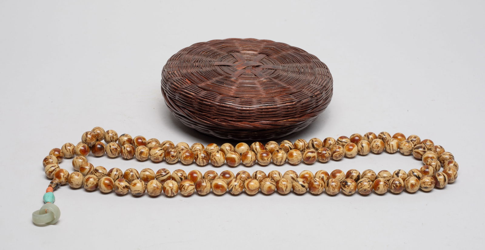 Long Chinese Export Amber Prayer Beads (1 of 8)