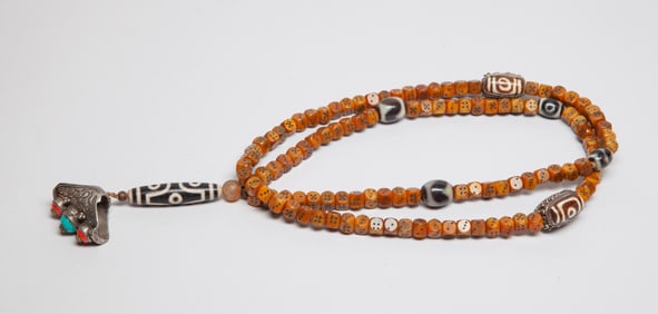 Estate Long Chinese/ Tibetan Prayer Beads