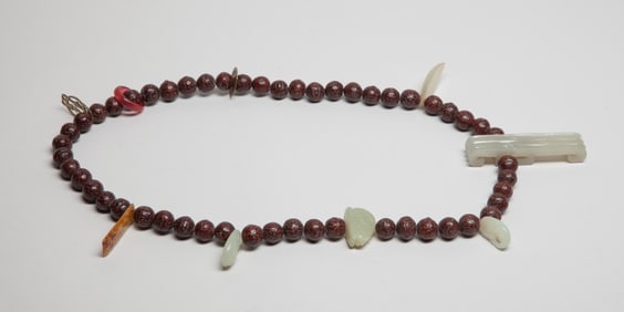 Estate Chinese Seed, Jade Mixed Prayer Beads