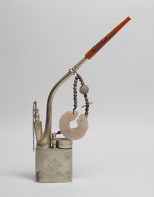 Estate Chinese Export Brass Pipe