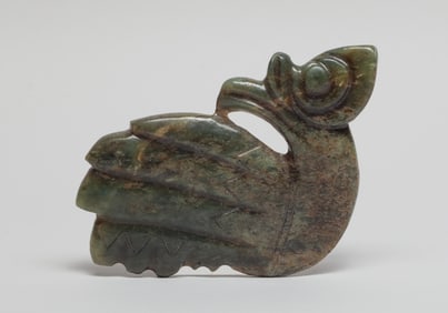 Estate Large Chinese Jade/ Stone Carved Bird