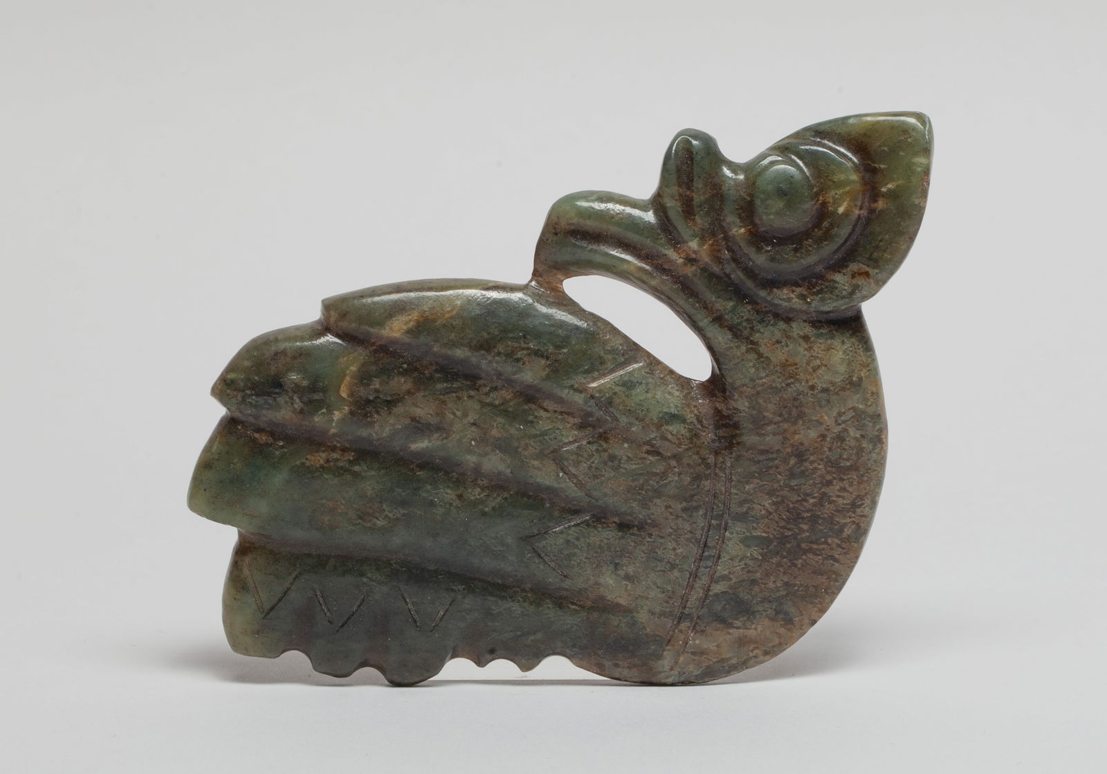 Estate Large Chinese Jade/ Stone Carved Bird (1 of 9)