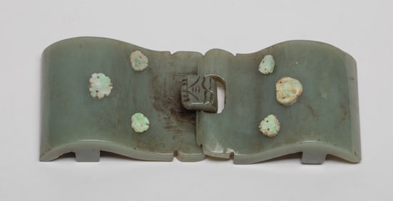 Chinese Jade Carved Belt Buckle