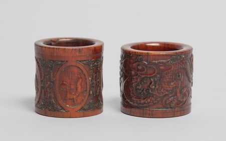 Two Chinese Export Thumb Rings