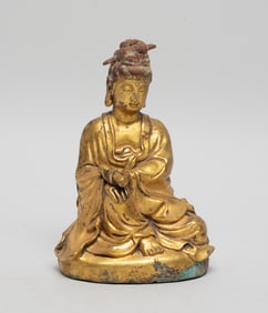 Chinese Gilt Bronze Sculpture of Buddha