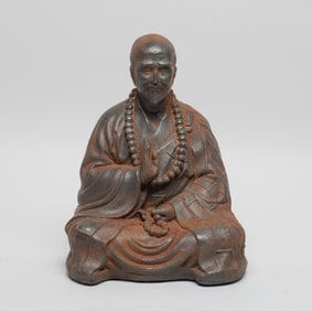 Estate Korean Metal Seated Buddha
