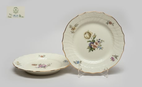 Two Vintage Royal Copenhagen Porcelain Plates