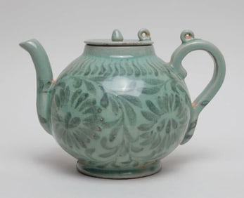 Korean Celadon Glazed Porcelain Tea  Pot