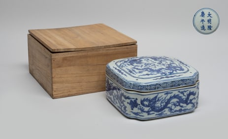 Estate Chinese Large Porcelain Box