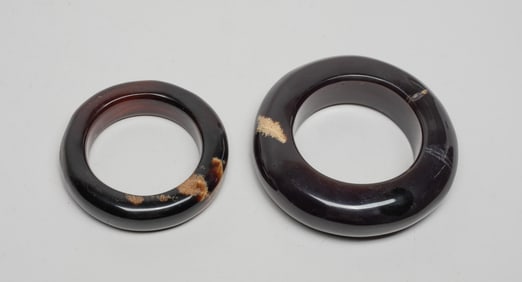 Collectible Two Amber Strong Bangles