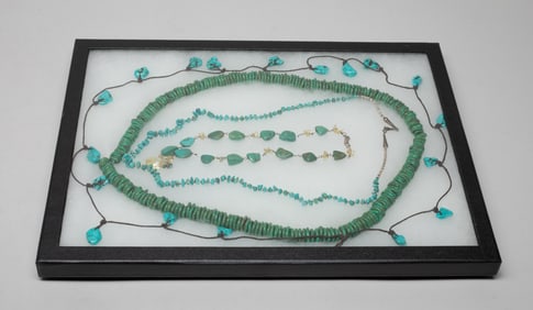 Estate Large Set Turquoise Like Necklaces