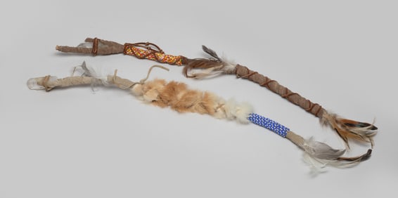 Two Kachina Medicine Man Crystal Pieces