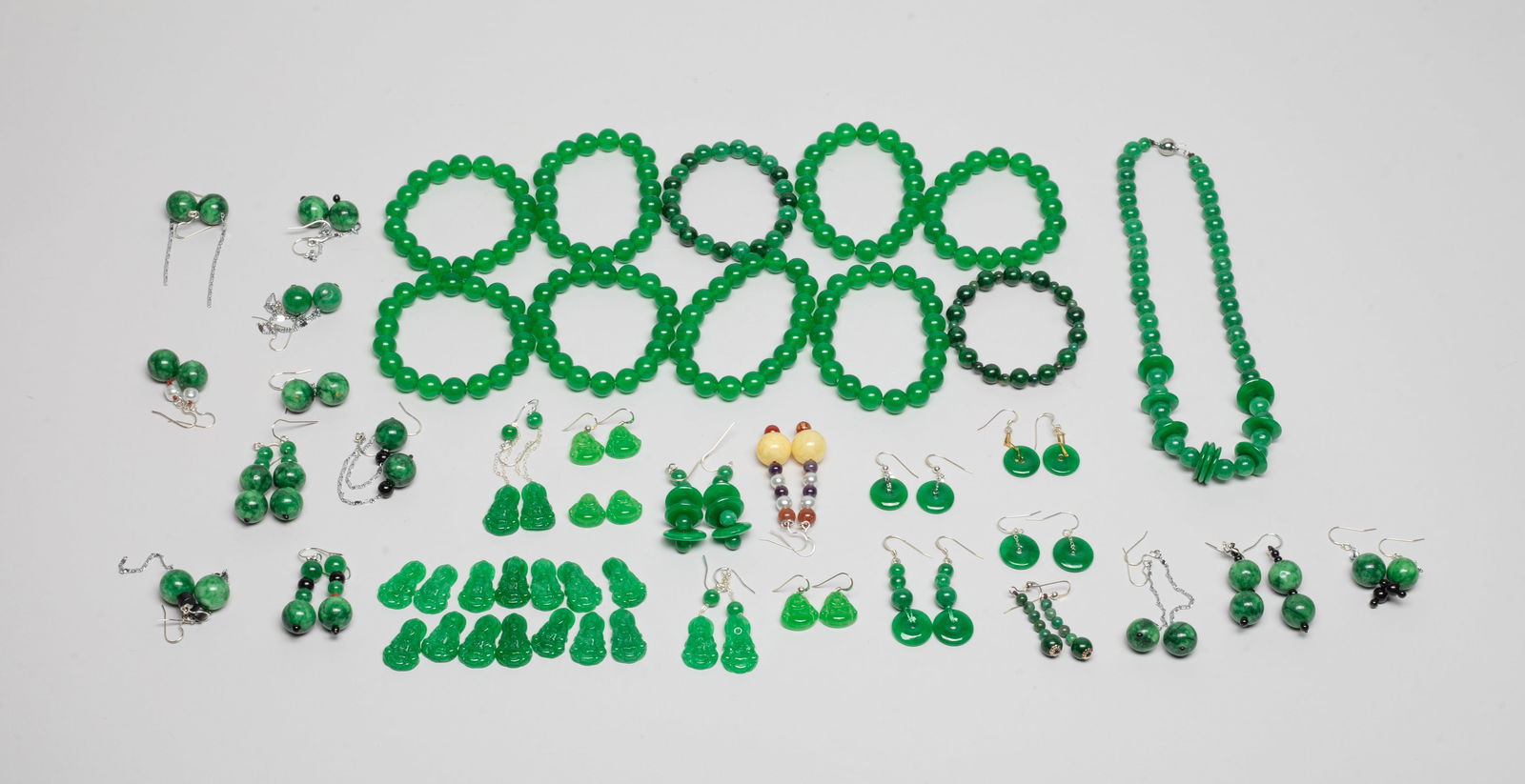 Estate Chinese Export Colored Stone Jewelry (1 of 11)