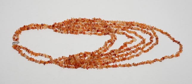Cameo Agate Long Necklace
