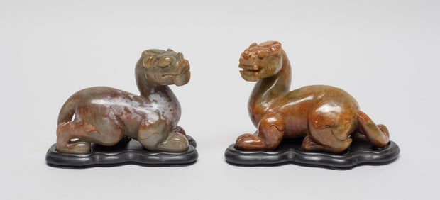 Two Chinese Export Stone Sculptures