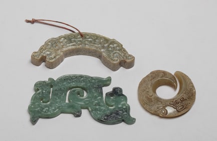 Estate Chinese Export Jade/ Stone Carvings