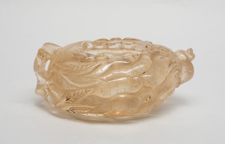Chinese Export Crystal Like Brush Washer