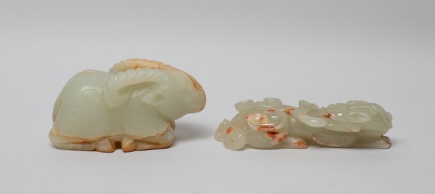 Two Chinese Jade/ Hard Stone Sculptures