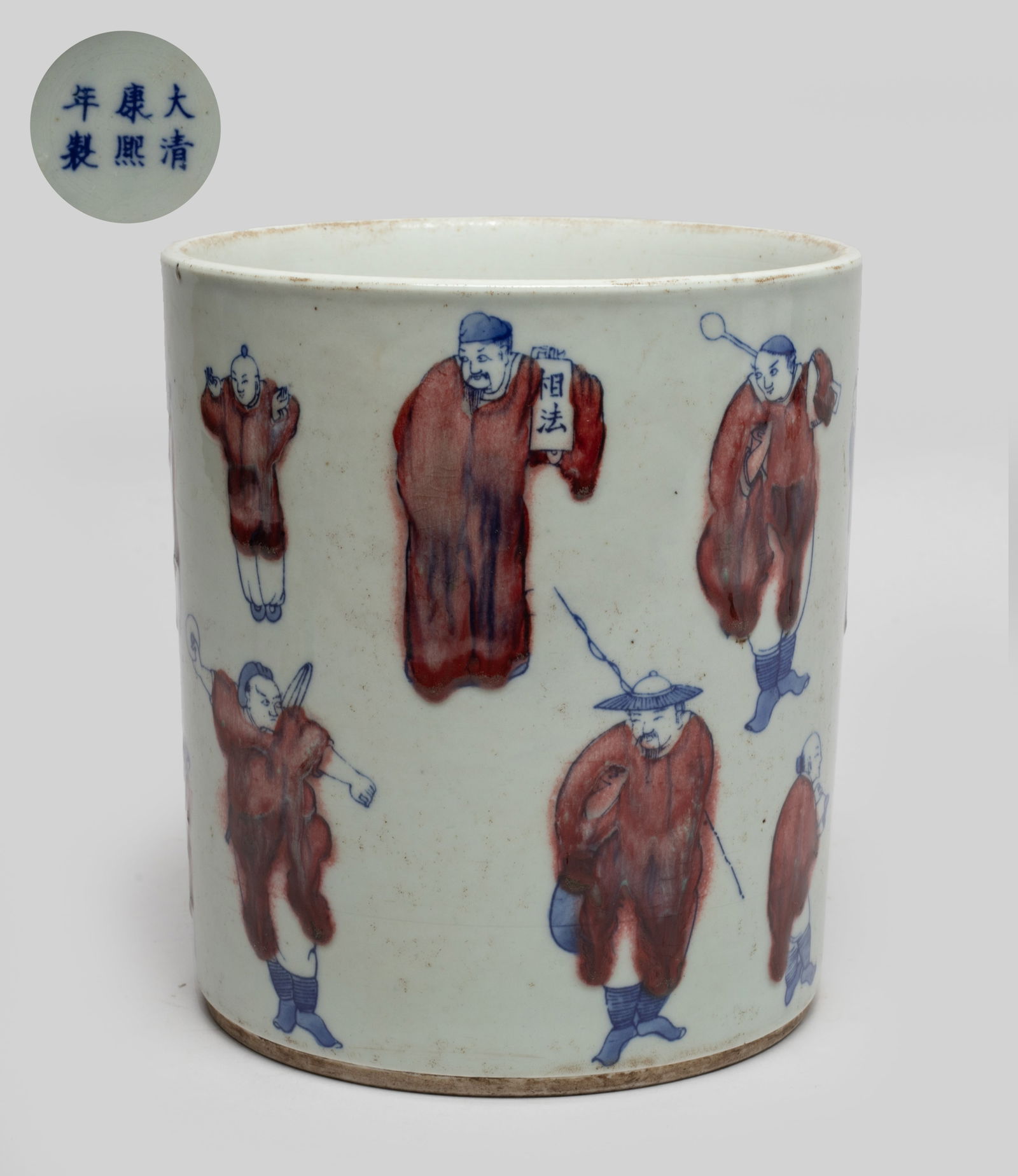 Chinese Export Porcelain Brush Pot (1 of 13)