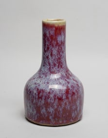 Estate Chinese Flambe Glazed Porcelain Vase