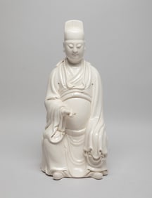 Chinese Blank De Porcelain Sculpture