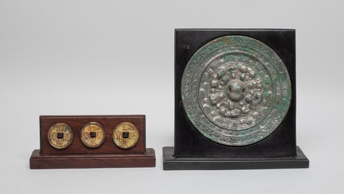 Estate Chinese Bronze Decors on Stands