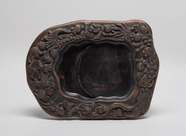 Chinese Painted Clay Ink Stone