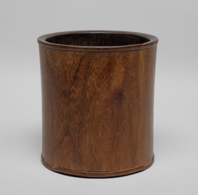 Chinese Hard Wood Brush Pot