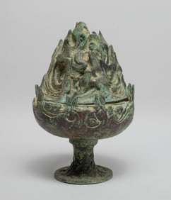Chinese Bronze Covered Censer