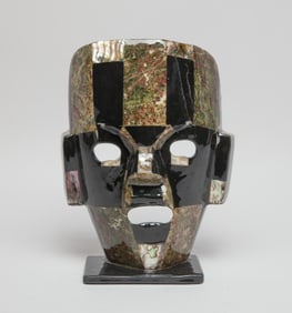 Jasper, Jet Stone, Mask Sculpture