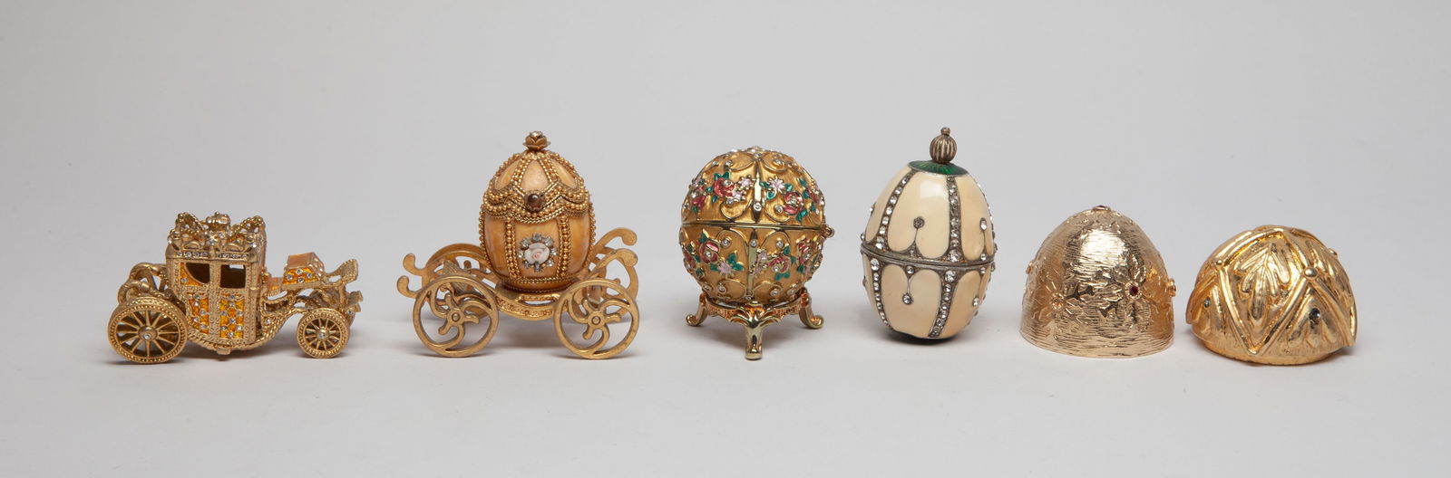 Faberge Type Egg Trinket Box Sets (1 of 14)