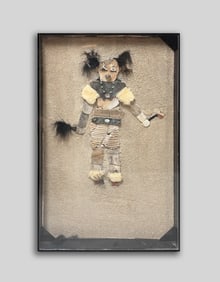 Vintage Kachina Stone & Pottery Painting