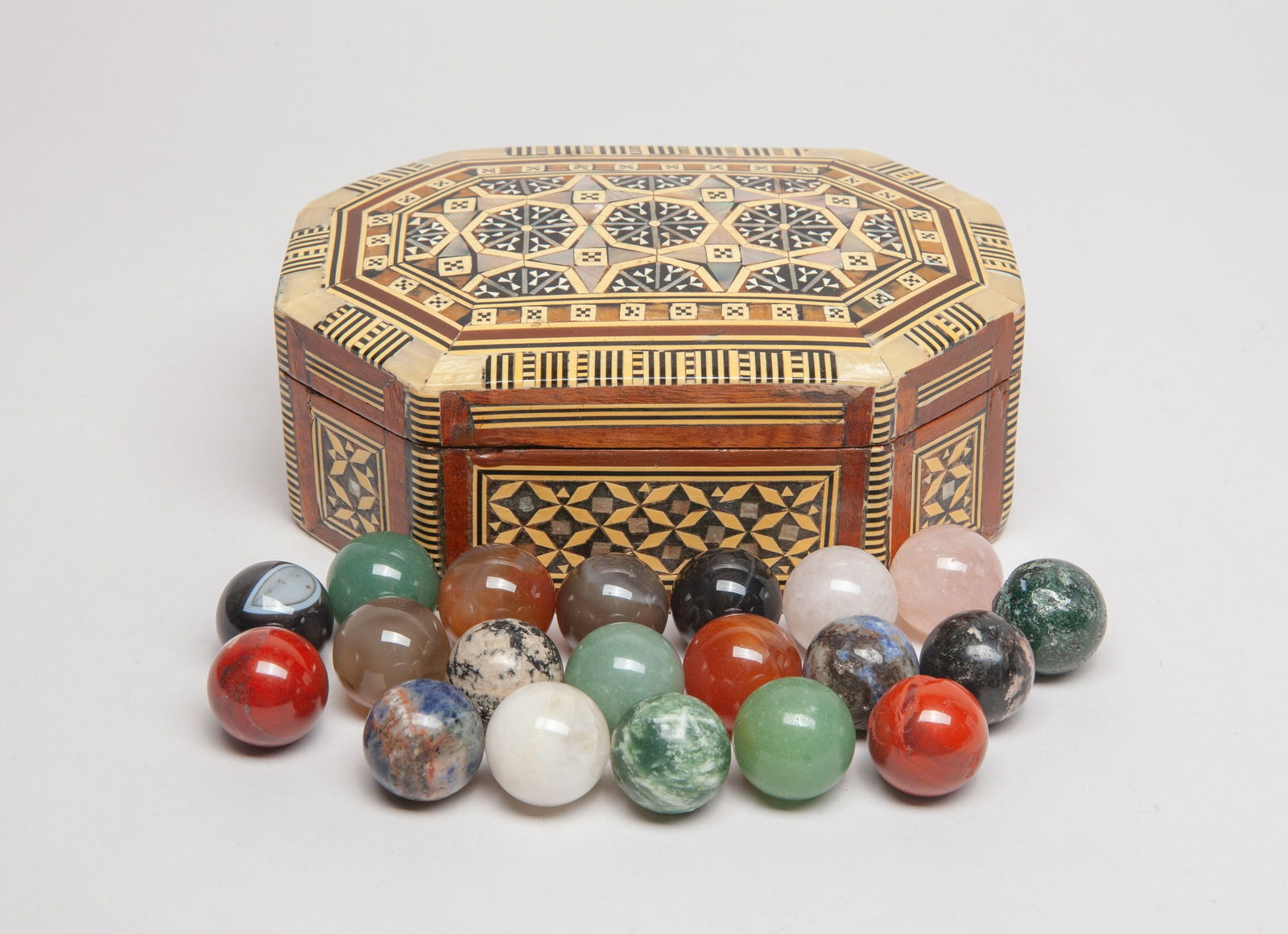 Box of West Asian Gemstone Balls (1 of 9)