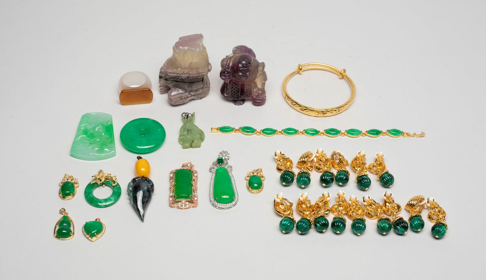 Estate Large Set Chinese Export Jewelry (1 of 15)