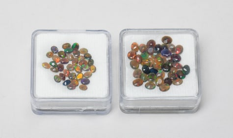 Set Fire Opal Cut Stones