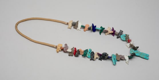 Zuni Fetish Gemstone Necklace