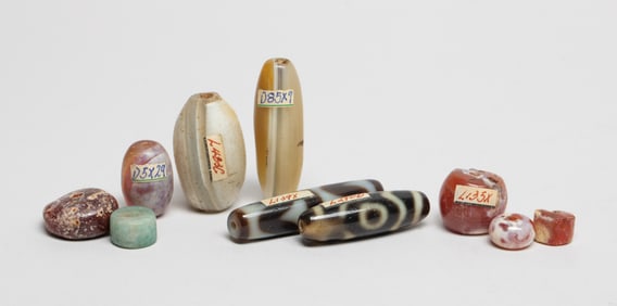 Large Set Chinese Dzi, Agate Beads Collection