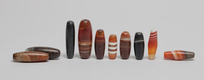 Estate Chinese, Nepal Banded Agate Beads